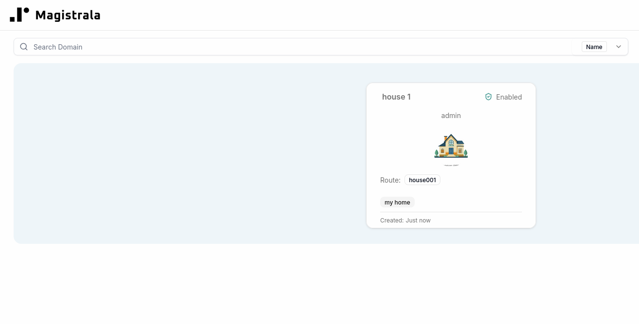 Domains Page
